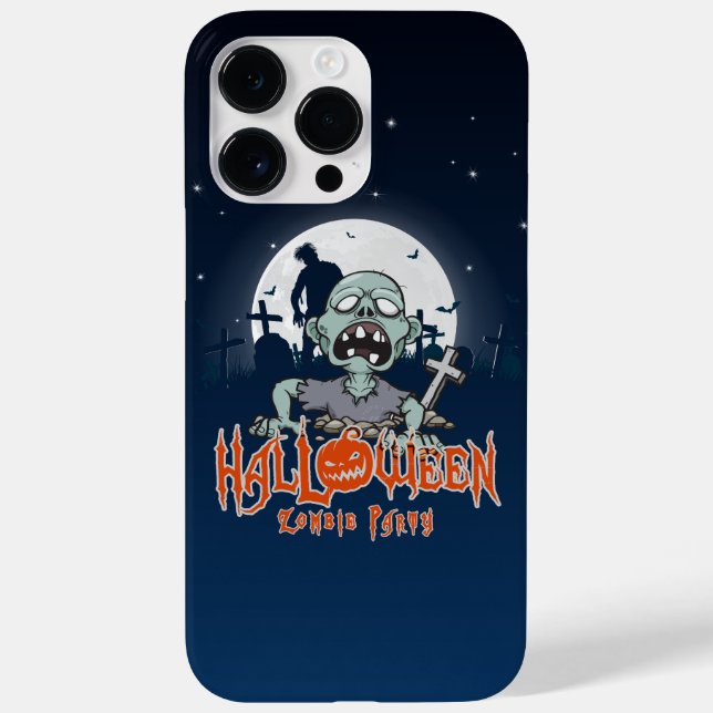 Funda De Case-Mate Para iPhone Fiesta Zombie de Halloween | (Reverso)