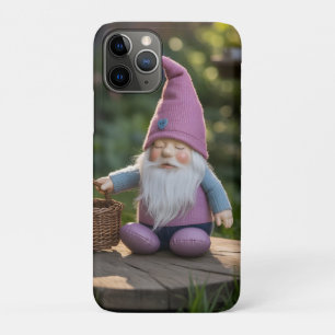 Funda Para iPhone 11 Pro Figura de gnomo de peluche con cesta tejida en ver