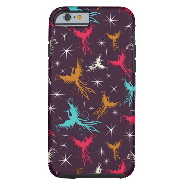 Funda De Case-Mate Para iPhone Figura modelo de los pájaros de Phoenix (Reverso)