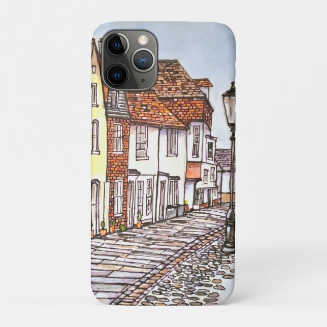 Funda De Case-Mate Para iPhone Fila De Casas (Reverso)