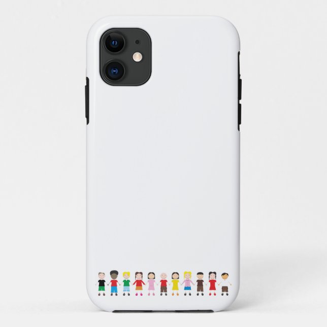 Funda De Case-Mate Para iPhone Fila de niños (Reverso)