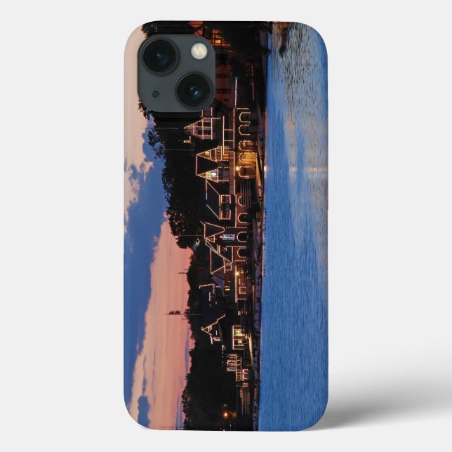 Funda De Case-Mate Para iPhone Fila del barco (Reverso)