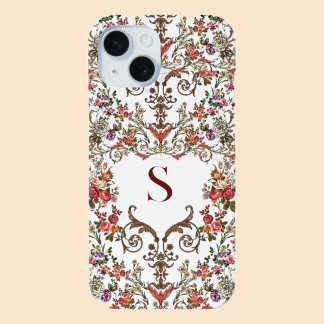 Funda Para iPhone 15 Filigrio floral antiguo
