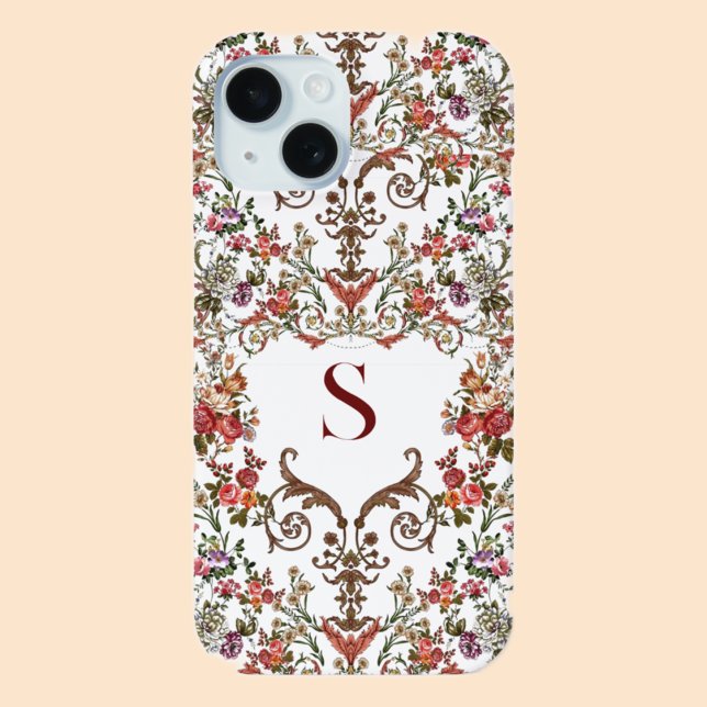 Funda De Case-Mate Para iPhone Filigrio floral antiguo (Subido por el creador)