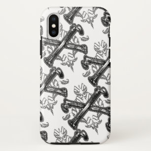Funda Para iPhone X Filigrio óseo cruzado