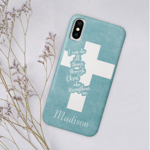 Funda Para iPhone X Filipinas 413 Puedo hacer todas las cosas a través