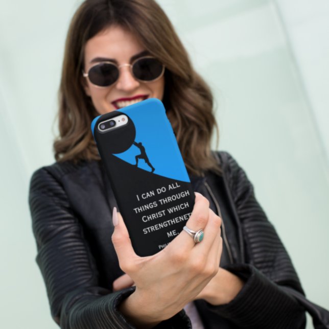 Funda De Case-Mate Para iPhone Filipinas 4:13 Biblia Verse Giant Stone (Subido por el creador)