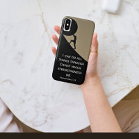 Filipinas 4:13 Biblia Verse Giant Stone Funda-Mate