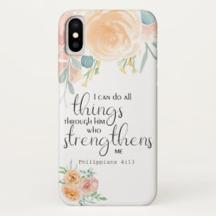 Funda Para iPhone X Filipinas 4:13 Puedo hacer todas las cosas a trav