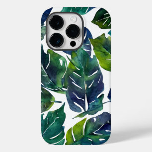 Funda Para iPhone 14 Pro De Case-Mate Filología verde y azul filodendrón Botánico