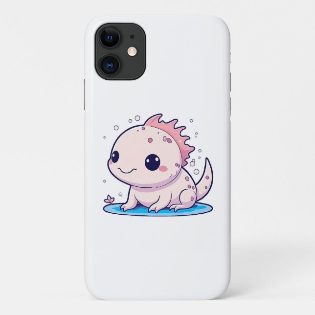 Funda De Case-Mate Para iPhone filósofo axolotl lindo (Reverso)