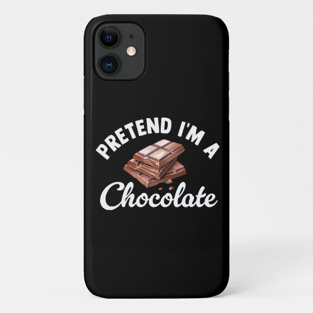 Funda De Case-Mate Para iPhone Finge que soy una barra de chocolate (Reverso)