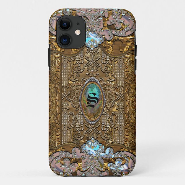 Funda De Case-Mate Para iPhone Finmoore Filly French Monogram Moda (Reverso)