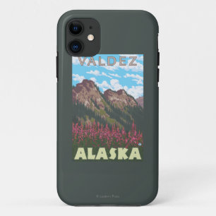 Funda Para iPhone 11 Fireweed y montañas - Valdez, Alaska