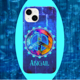 Funda Para iPhone 14 De Case-Mate Firma de paz de la explosión brillante azul de Gua