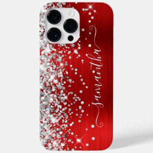Funda Para iPhone 14 Pro Max De Case-Mate Firma Glam Rosa Brillo Plateado Femenina