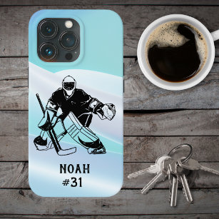 Funda Para iPhone 13 Pro Firma para el portador de un gol de hockey sobre h