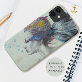 Funda Para iPhone 11 Fish Fantasy Surreal Art Drawing