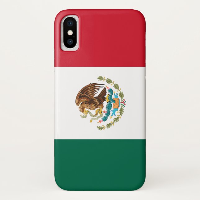 Funda De Case-Mate Para iPhone Flag of Mexico Case-Mate iPhone X Case (Reverso)