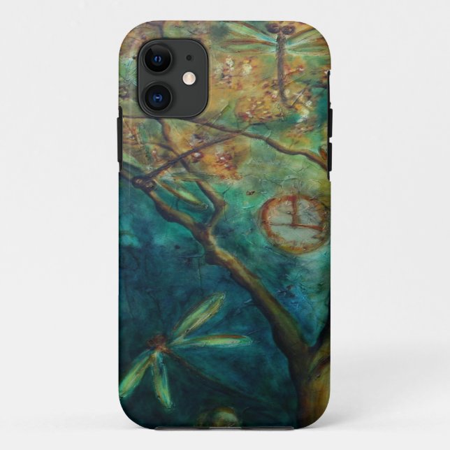 Funda De Case-Mate Para iPhone Flagelación de la libélula (Reverso)