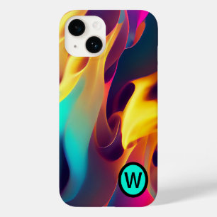 Funda Para iPhone 14 De Case-Mate Flamas multicolor personalizadas