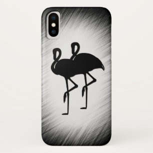 Funda Para iPhone X Flamenco negro y blanco