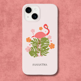 Funda Para iPhone 14 De Case-Mate Flamenco Rosa Tropical Moderno