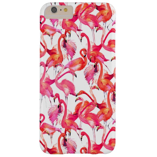 Funda De Case-Mate Para iPhone Flamencos acuarelas (Reverso)