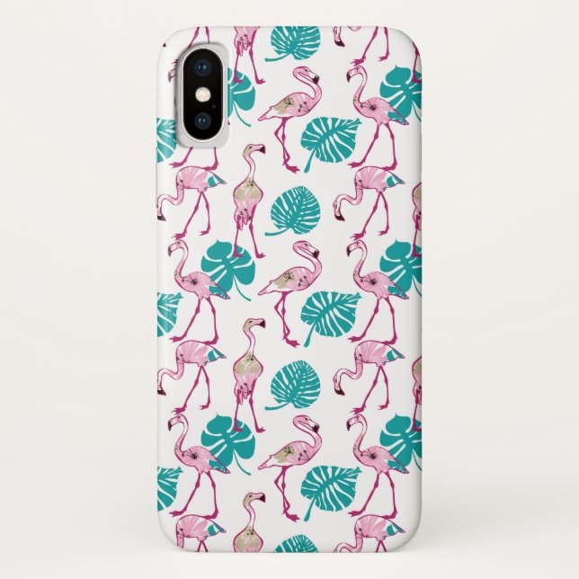 Funda De Case-Mate Para iPhone Flamencos rosados (Reverso)