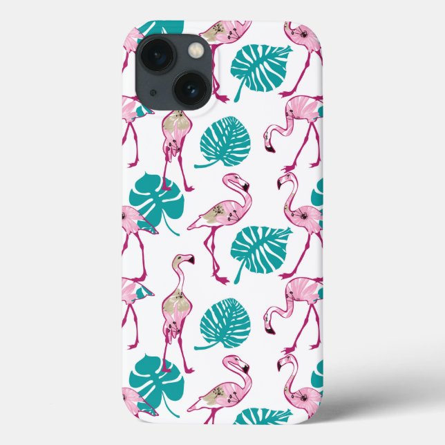 Funda De Case-Mate Para iPhone Flamencos rosados (Reverso)