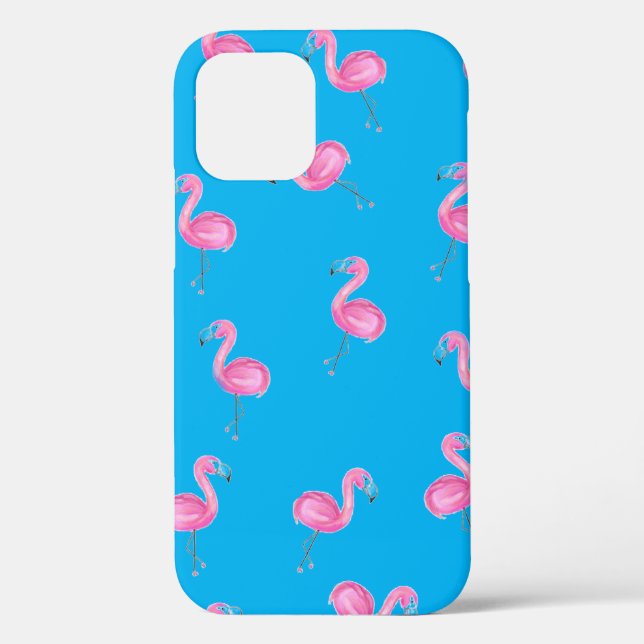 Funda De Case-Mate Para iPhone flamencos rosas sobre el agua (Reverso )