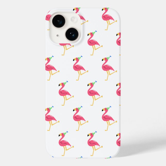 Funda De Case-Mate Para iPhone Flamingo (Reverso )