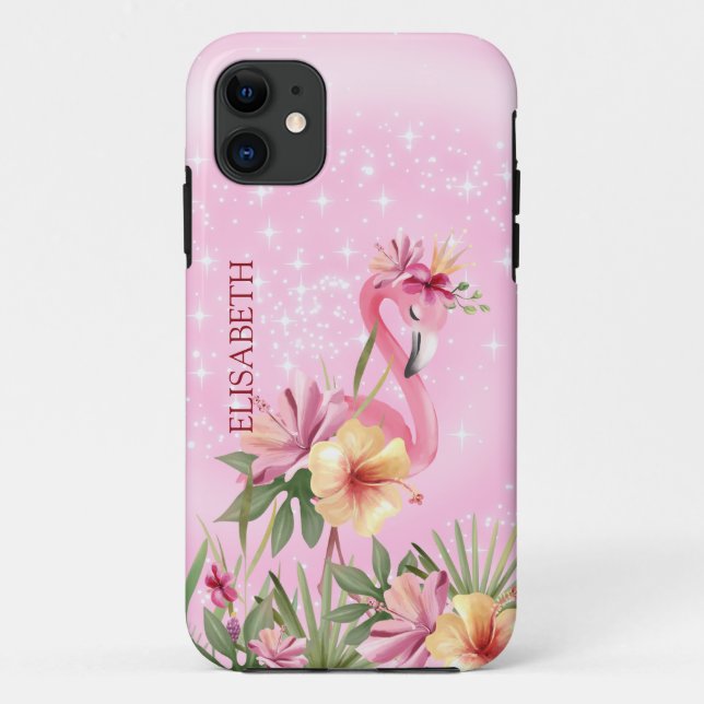 Funda De Case-Mate Para iPhone Flamingo con estuche para iPhone Crown Funda-Mate (Reverso)