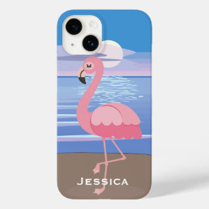 Funda Para iPhone 14 De Case-Mate Flamingo de Isla Tropical Personalizado