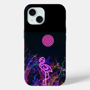 Funda Para iPhone 15 Flamingo en el fiesta de baile.