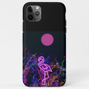 Funda Para iPhone 11 Pro Max Flamingo en el fiesta de baile. Estuche para iPhon