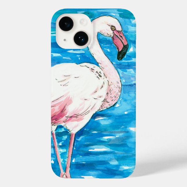 Funda De Case-Mate Para iPhone Flamingo rosa (Reverso )
