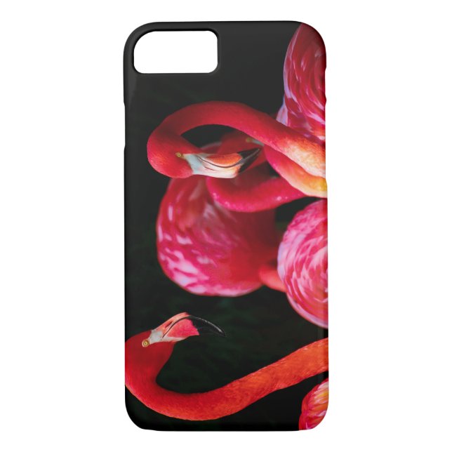 Funda De Case-Mate Para iPhone Flamingo rosa elegante (Reverso)