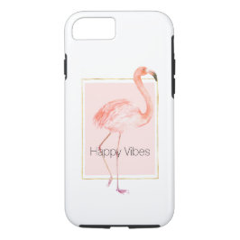 Funda Para iPhone 8/7 Flamingo rosa feliz