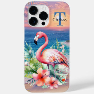 Funda Para iPhone 14 Pro Max De Case-Mate flamingo rosa lindo añadir nombre