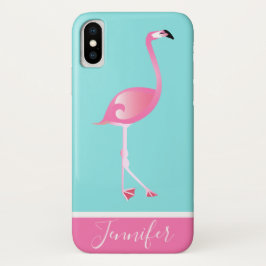 Funda Para iPhone X Flamingo rosa personalizado