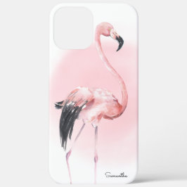title_seo2 Flamingo rosado giratorio con nombre