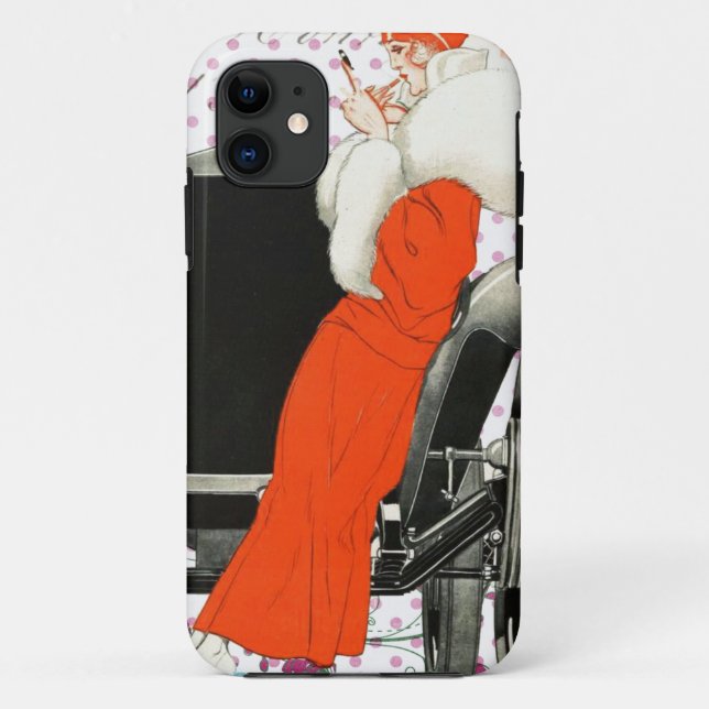 Funda De Case-Mate Para iPhone flapor de polkadots (Reverso)