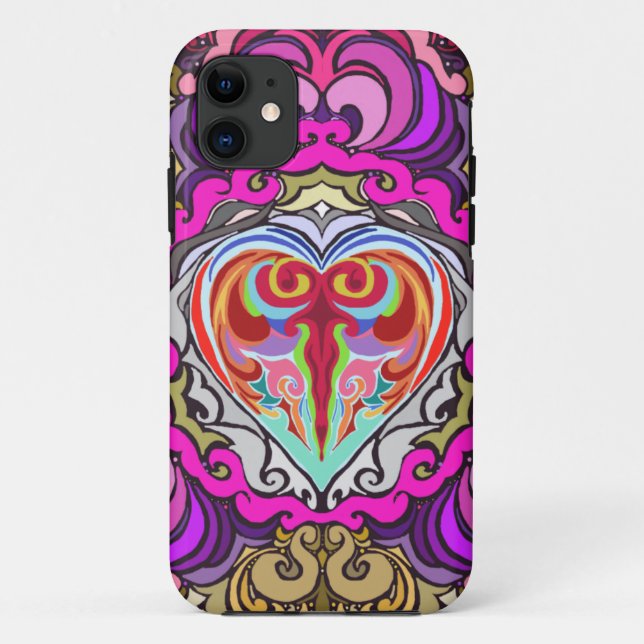 Funda De Case-Mate Para iPhone Flash psicodélico ~Valentines~ Maletín de Iphone p (Reverso)