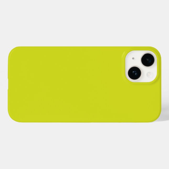 Funda De Case-Mate Para iPhone Flat Yellow Background – Back-to-School Texture (Reverso  (Horizontal))