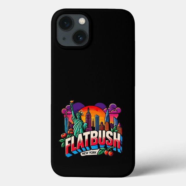 Funda De Case-Mate Para iPhone Flatbush, Nueva York (Reverso)