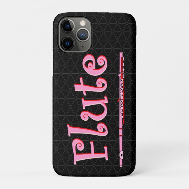 Funda De Case-Mate Para iPhone Flauta rosa (Reverso)