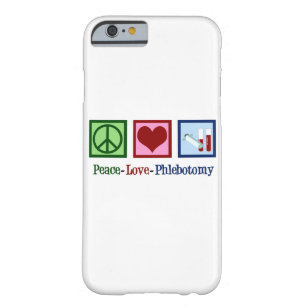 Funda Barely There Para iPhone 6 Flebotomía del amor de la paz