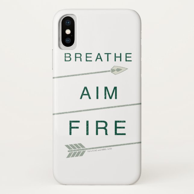 Funda De Case-Mate Para iPhone Flecha | Incendio con objetivo de respirar (Reverso)
