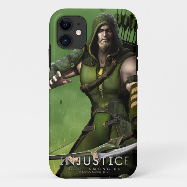 Funda De Case-Mate Para iPhone Flecha verde (Reverso)